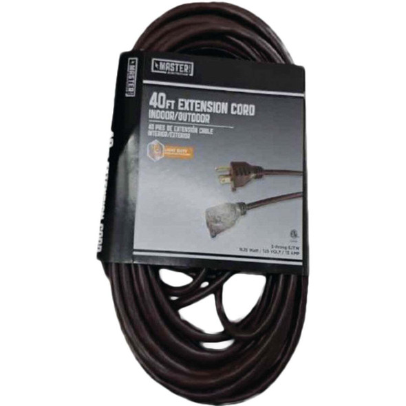 Master Electrician 40 Ft. 16/3 Medium-Duty Brown Patio Extension Cord 02356-07ME