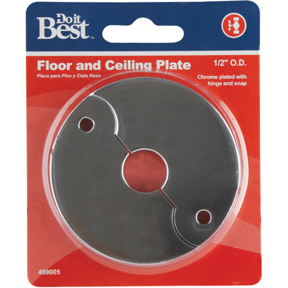 Do it Best Chrome-Plated 3-8 In. IPS Split Plate DIB857-1 499005