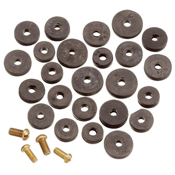 Do it Best Assorted Black Flat Faucet Washer (20 Ct.) DIB805-20