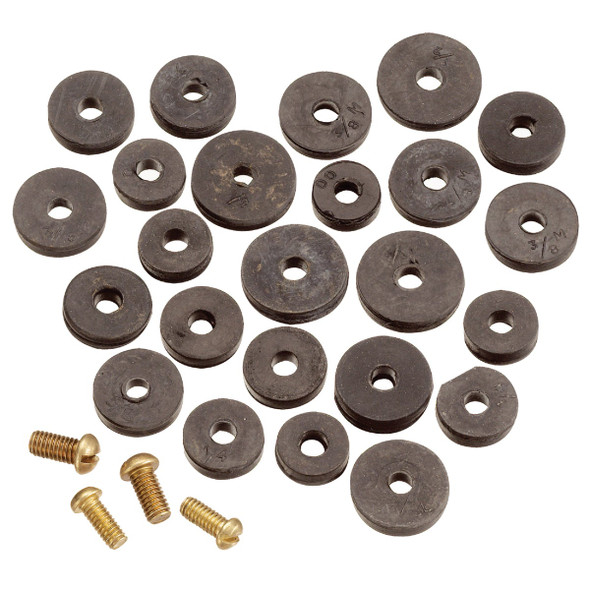 Do it Best Assorted Black Flat Faucet Washer (20 Ct.) DIB805-20