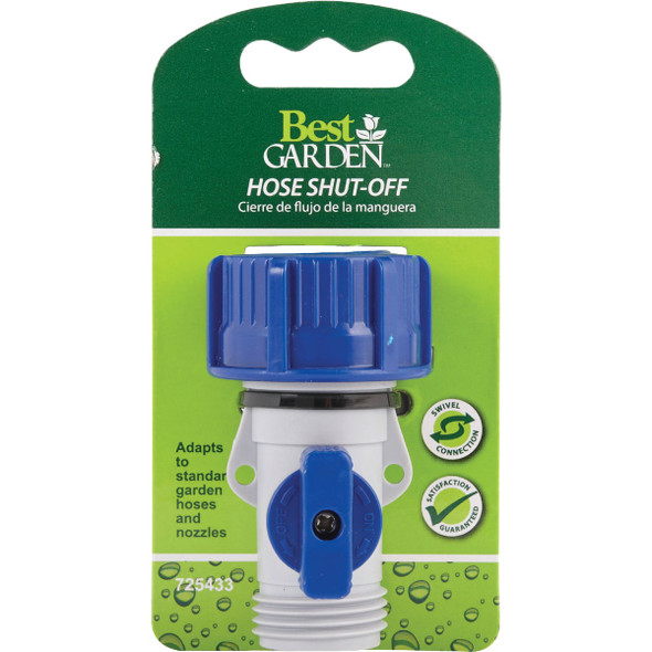 Best Garden Poly Single Hose Shutoff Valve 37075 725433