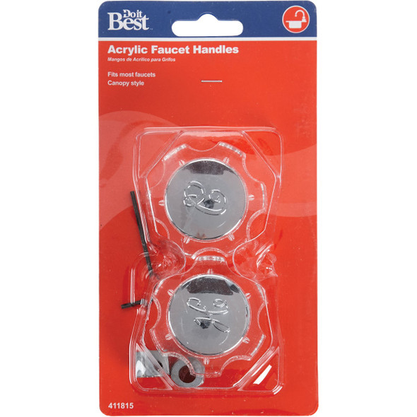 Do it Lucite Lucite Canopy Clear Faucet Handle