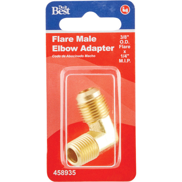 Do it 3-8 In. x 1-4 In. MIP 90 Deg. Flare Brass Elbow (1-4 Bend) 458935 458935