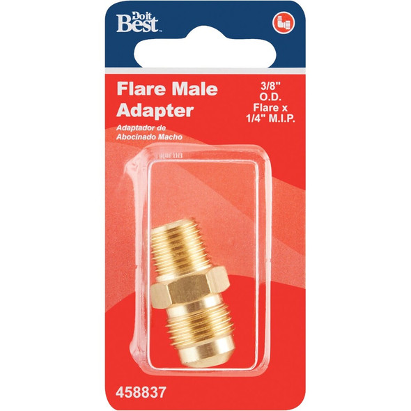 Do it 3-8 In. x 1-4 In. Brass Male Flare Adapter 458837 458837
