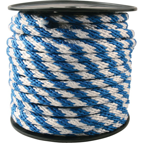 Do it Best 5/8 In. x 150 Ft. Blue & White Derby Polypropylene Rope 737321
