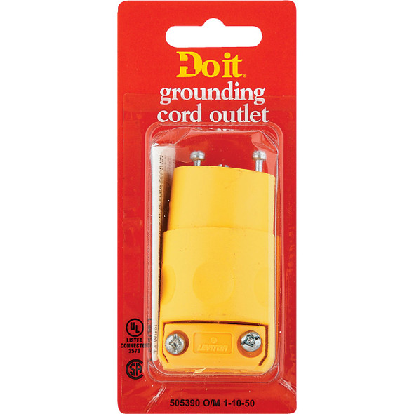 Do it 15A 125V 3-Wire 2-Pole Residential Grade Cord Connector