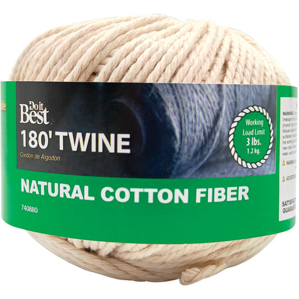 Do it Best #21 x 180 Ft. Natural Cotton Twine 740880