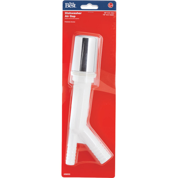 Do it Best 7-8 In. x 5-8 In. Chrome Dishwasher Air Gap DIB855-70 456055