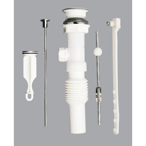 Do it Best 1-1/4 In. Chrome-Plated/Plastic Flexible Pop-Up Assembly DIB812-70