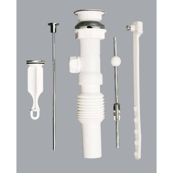 Do it Best 1-1/4 In. Chrome-Plated/Plastic Flexible Pop-Up Assembly DIB812-70