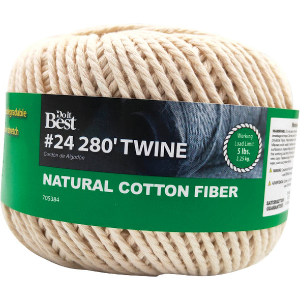 Do it Best #24 x 280 Ft. Natural Cotton Twine 705384