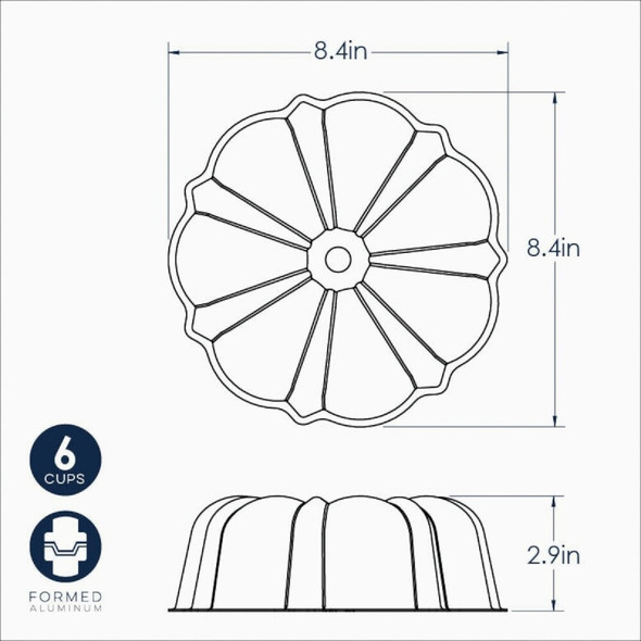 Nordic Ware 6-Cup Bundt Cake Pan 51322 603538