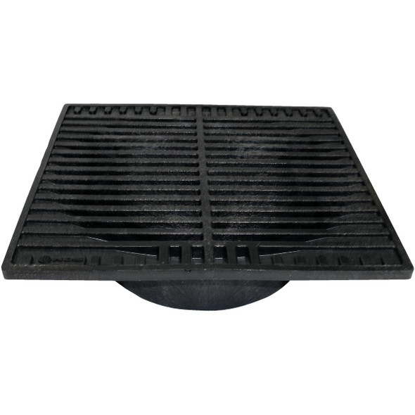 NDS 9 In. x 9 In. Black Polyolefin Square Grate 970 NDS 9 In. x 9 In. Black Polyolefin Square Grate 970
