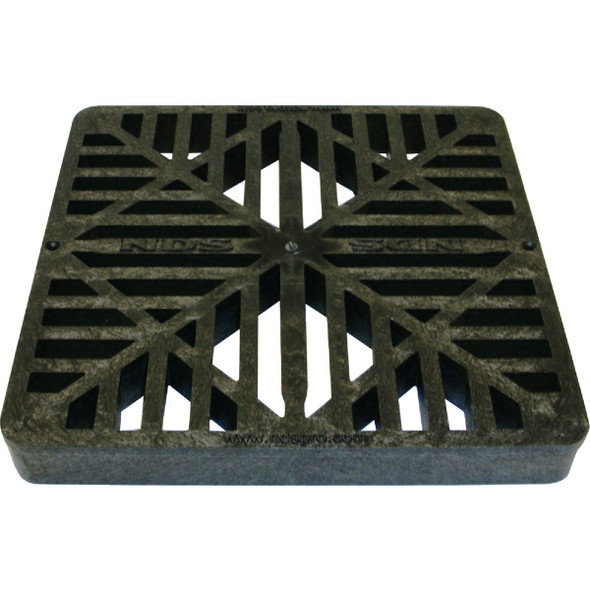 NDS 9 In. x 9 In. Black Polyolefin Square Grate 980