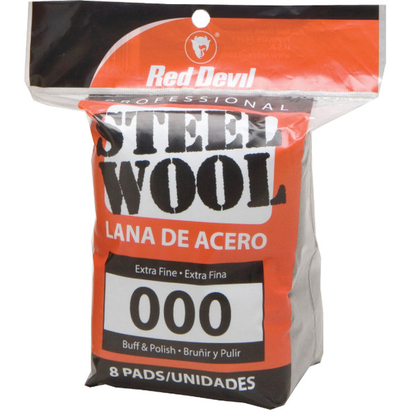 Red Devil #000 Steel Wool (8-Pack) 0321