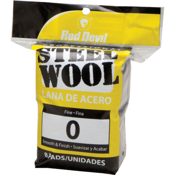 Red Devil #0 Steel Wool (8-Pack) 0323
