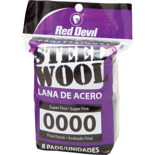 Red Devil #0000 Steel Wool (8-Pack) 0320