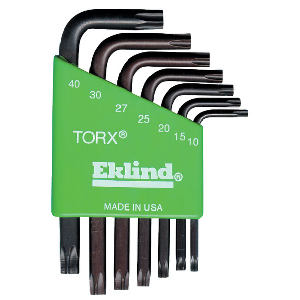 Eklind Short Arm Torx Hex Key Set, 7-Piece 10807