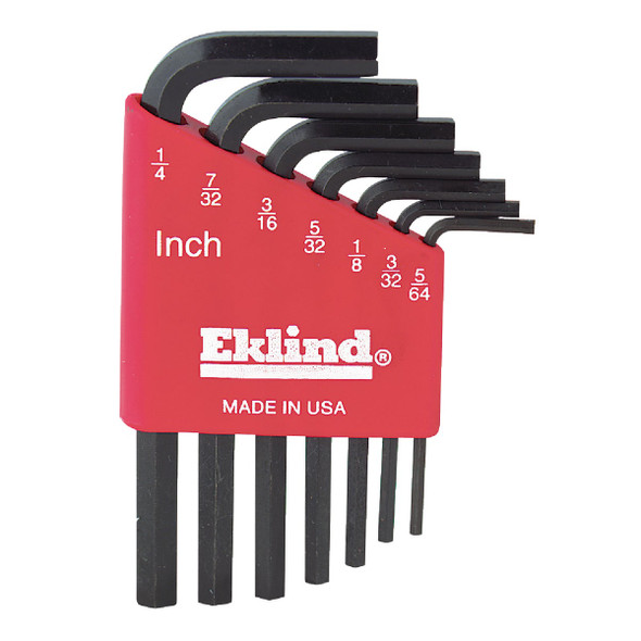 Eklind Short Arm Hex Key Set, 7-Piece 10107