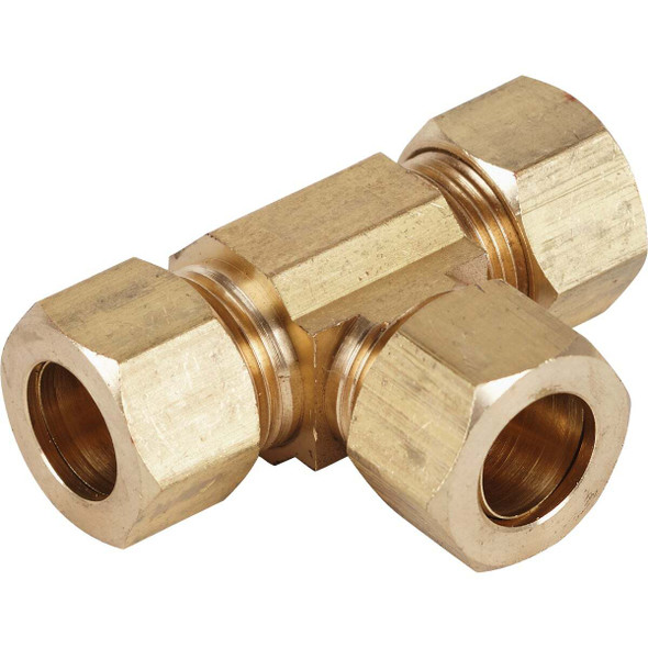 Do it 1/2 In. Compression Brass Tee 458427