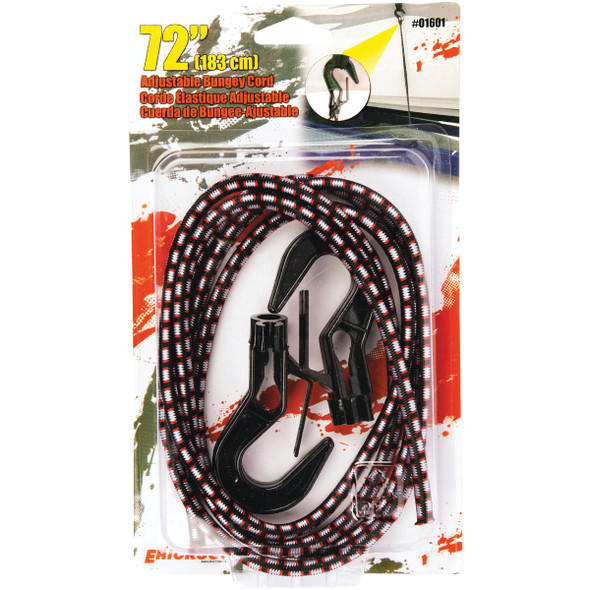 Erickson 8 mm x 72 In. Adjustable Bungee Cord, Yellow 01601 571547