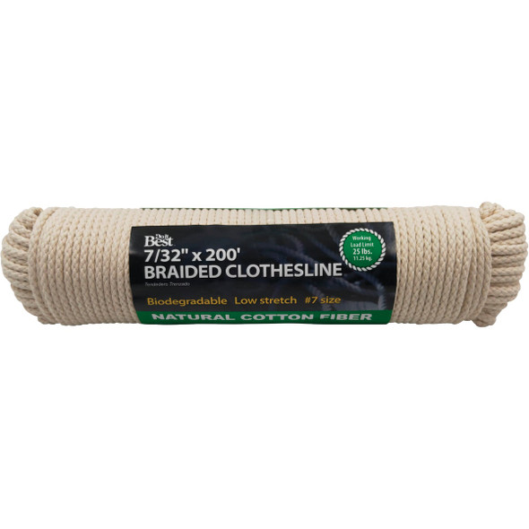 Do it Best 200 Ft. 7/32 In. Braided Clothesline 646547 Do it Best 200 Ft. 7/32 In. Braided Clothesline 646547
