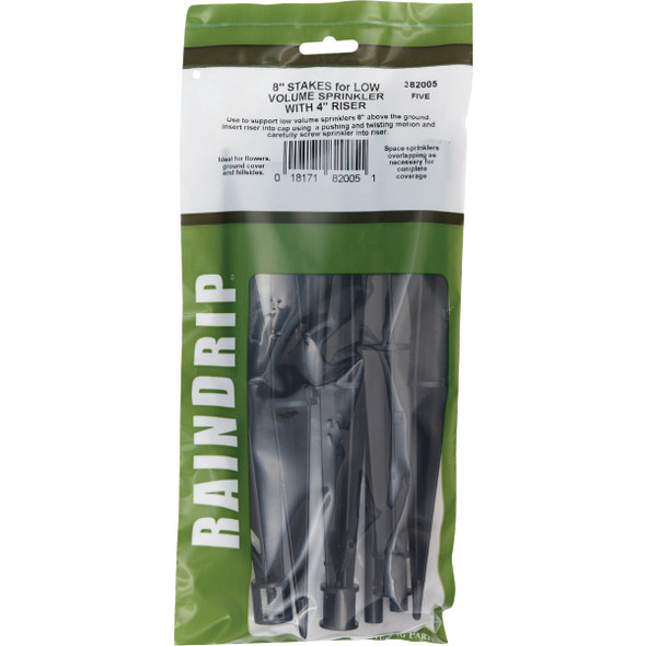 Raindrip 1-4 In. Tubing Polyethylene Heavy-Duty Sprinkler Stake (5-Pack) 382005B 747286