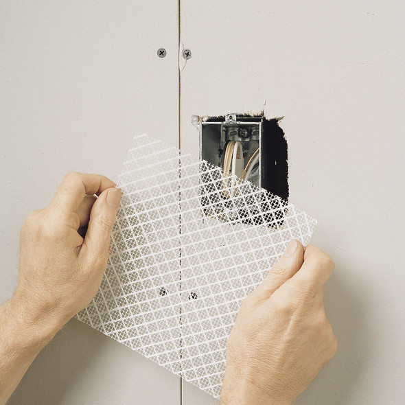 FibaTape 7 In. x 7 In. Electrical Outlet Self-Adhesive Drywall Patch FibaTape 7 In. x 7 In. Electrical Outlet Self-Adhesive Drywall Patch