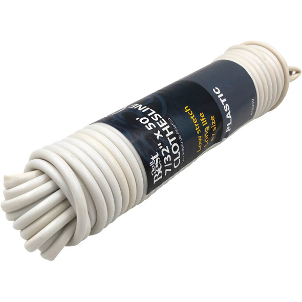 Do it Best 50 Ft. #7 Low Stretch Clothesline, 25 Lb. Working Load Limit Do it Best 50 Ft. #7 Low Stretch Clothesline, 25 Lb. Working Load Limit