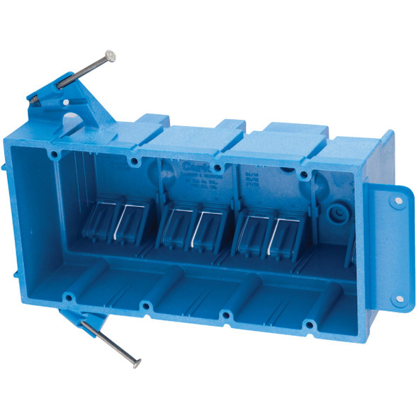 Carlon SuperBlue 4-Gang Thermoplastic Molded Wall Box BH464A