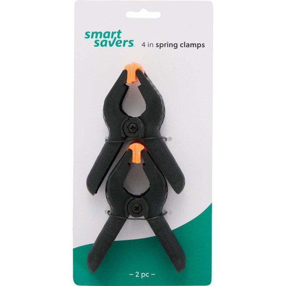 Smart Savers 4 In. Plastic Spring Clamp Set (2-Piece) AI005 Pack of 12