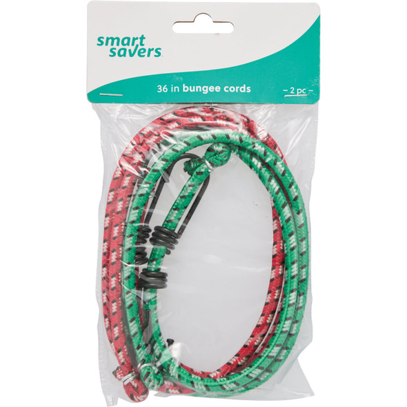 Smart Savers 6mm x 36 In. Metal with Safety End Bungee Cord (2-Pack) Pack of 12