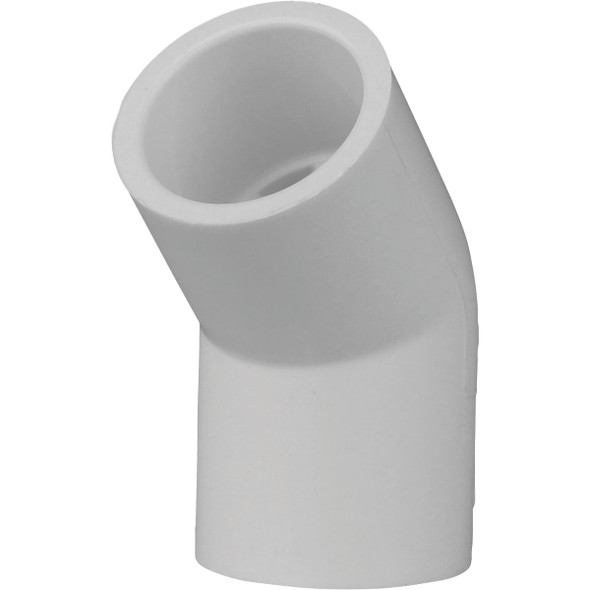Charlotte Pipe 1/2 In. Slip x Slip Schedule 40 45 Deg. PVC Elbow (1/8 Bend) Charlotte Pipe 1/2 In. Slip x Slip Schedule 40 45 Deg. PVC Elbow (1/8 Bend)