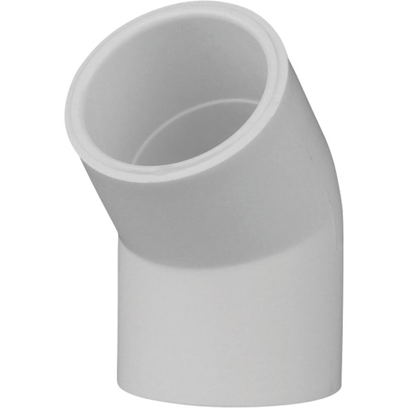 Charlotte Pipe 3/4 In. Slip x Slip Schedule 40 45 Deg. PVC Elbow (1/8 Bend)