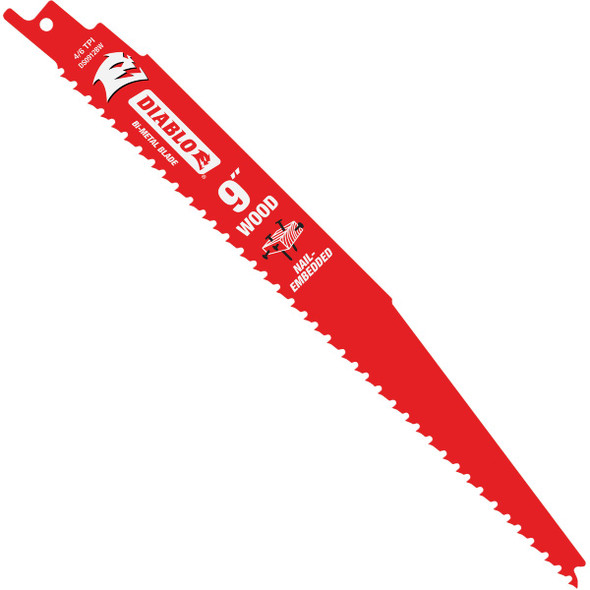 Diablo 2pk 9" 4/6t Recip Blade DS0912BW2