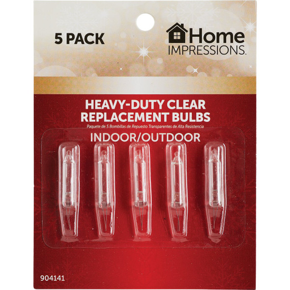 Home Impressions Heavy-Duty Mini Clear 2.5V Replacement Light Bulb (5-Pack) Home Impressions Heavy-Duty Mini Clear 2.5V Replacement Light Bulb (5-Pack)
