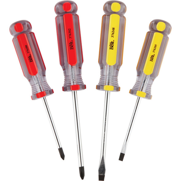 Do it Best Slotted & Phillips Screwdriver Set (4-Piece) 376329 376329