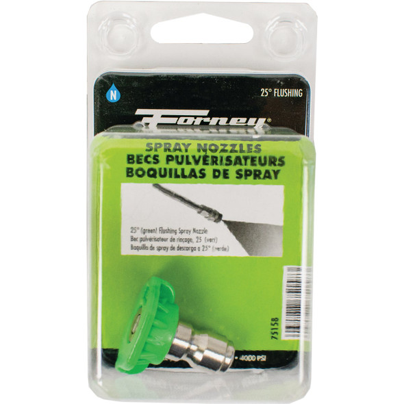 Forney 3.0mm 25 Degree Green High-Pressure Pressure Washer Spray Tip Forney 3.0mm 25 Degree Green High-Pressure Pressure Washer Spray Tip