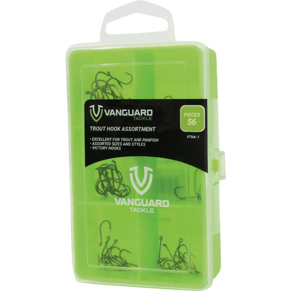 Vanguard 36-Piece Trout Hook Kit Assortment VTHA-1 Vanguard 36-Piece Trout Hook Kit Assortment VTHA-1