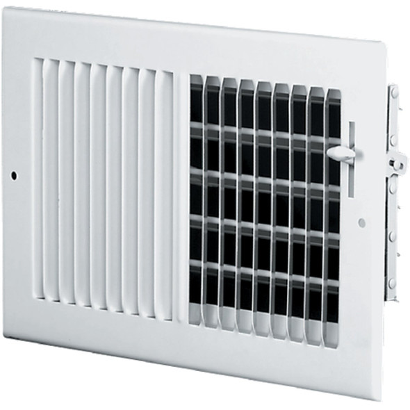 Home Impressions 4 In. x 8 In. White Steel Wall Register Home Impressions 4 In. x 8 In. White Steel Wall Register