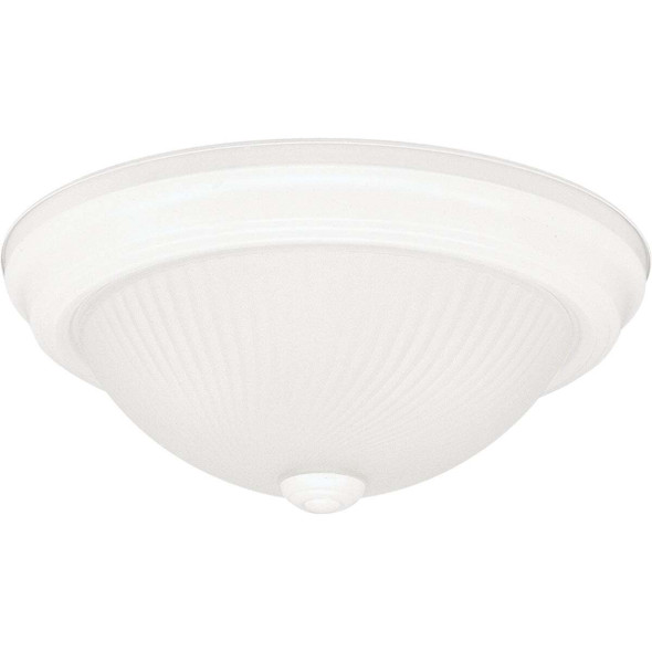 Canarm 11 In. White Incandescent Flush Mount Ceiling Light Fixture IFM21111N