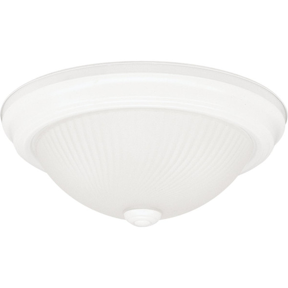Canarm 11 In. White Incandescent Flush Mount Ceiling Light Fixture IFM21111N
