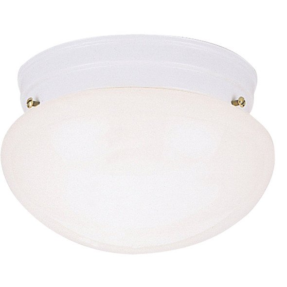 Canarm 9-1/2 In. White Incandescent Flush Mount Ceiling Light Fixture IFM710WH