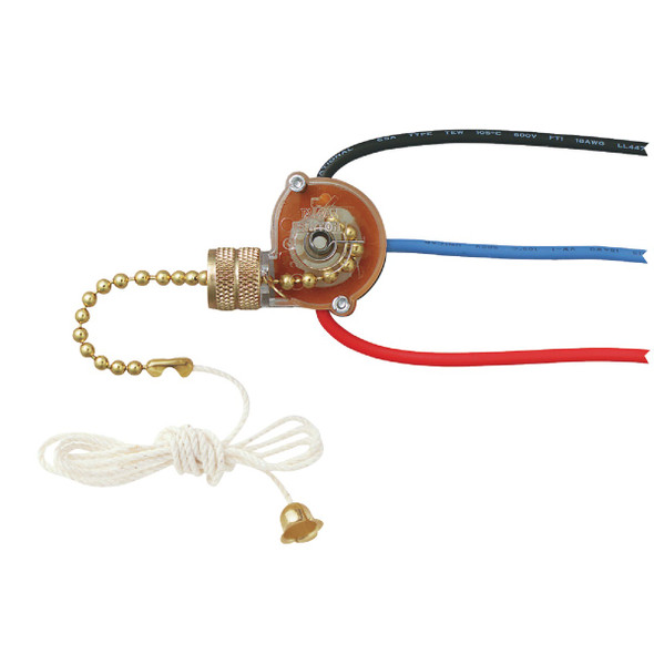 Jandorf Pull Chain Switch Off/L-1/L-2/L 1-2, 3-Way C60305