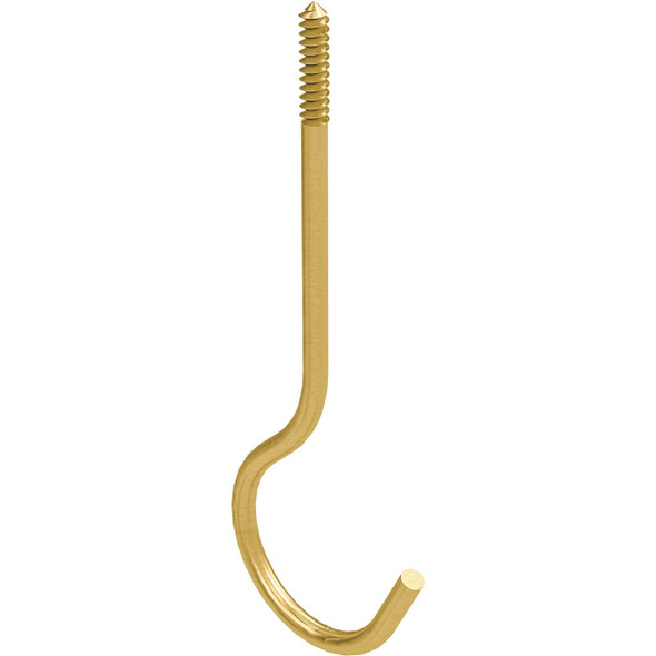 National Hardware 6 In. Brass Ceiling Hook N275-214