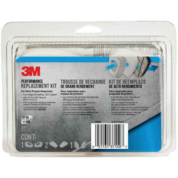3M Performance Replacement Kit for the Paint Project Respirator OV/P95 6023P1-DC
