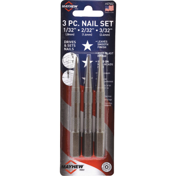 Mayhew Tools Assorted Nail Set (3-Piece) 47504 316539