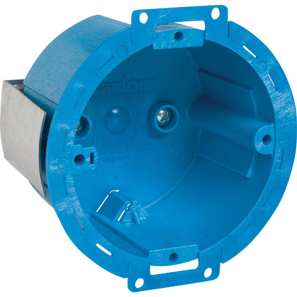 Carlon SuperBlue 10 Lb. Rating Old Work Thermoplastic Molded Ceiling Box BH614R