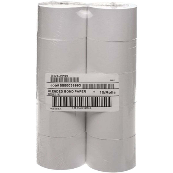 New Receiptco, Bond Receipt Roll, 44mm x 150' (10-Pack) 9074-2233