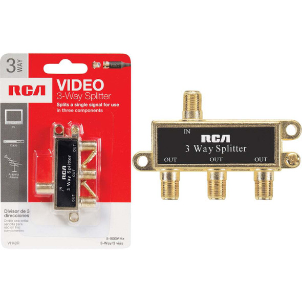 RCA 3-Way Coaxial Splitter VH48R